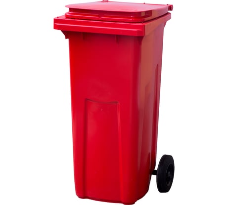 Мусорный контейнер Тара.ру 120л, красный 07700