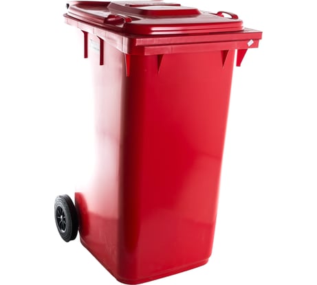 Мусорный контейнер ТАРА 240л, красный 08540