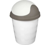 Контейнер для мусора "Rambai" круглый 5,5л (светло-серый) Idiland 221303421/03