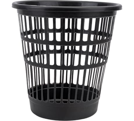 Корзина для бумаг ОНЕСТ 8.5 л, черный КБ8-05 Чер