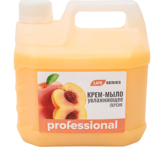 Крем-мыло PROFESSIONAL Персик, 3л канистра, ТМ 32425