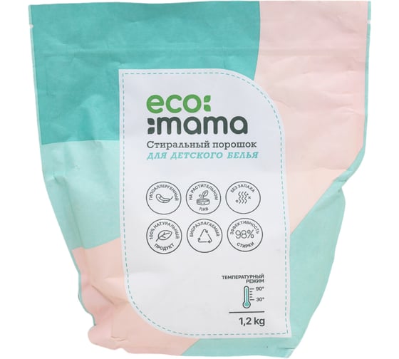 Стиральный порошок для детского белья ECOMAMA PD01