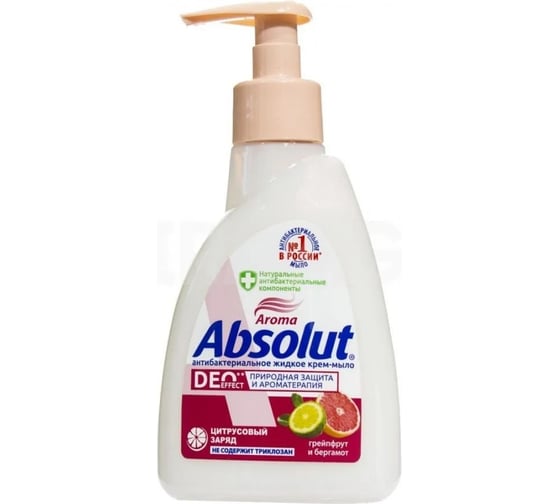 Жидкое мыло Absolut Deo effect Грейпфрут и бергамот, 250 г 5169/10 1