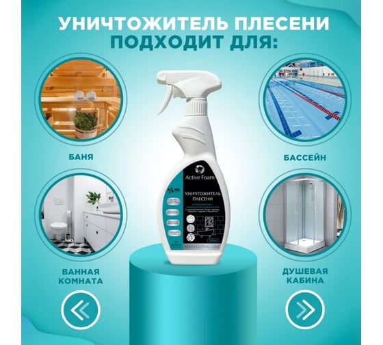 Средство для удаления плесени и грибка NovelGuard ТМ NG Active Foam 118 500мл NG118 0.5л