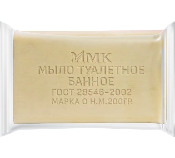 Туалетное мыло ММК 200 гр. "Банное" в прозрачной обертке МКТУ0521 1