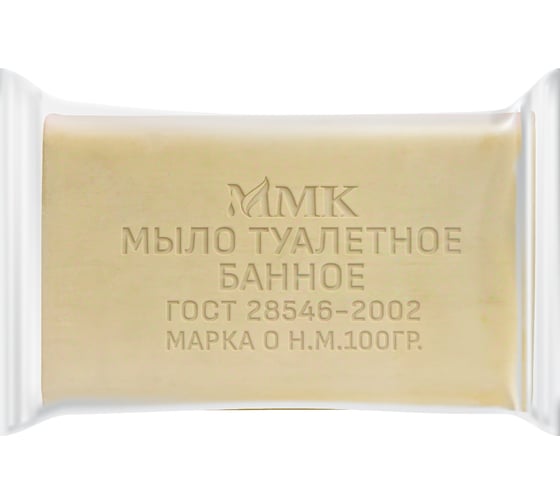 Туалетное мыло ММК 100 гр. "Банное" в прозрачной обертке МКТУ0421 1