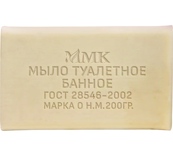 Туалетное мыло ММК 100 гр. "Банное" без обертки МКТУ0321 1