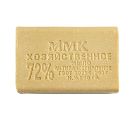 Хозяйственное мыло ММК 200 гр. 72 % Антибактериальное без обертки 60 шт МКХ0821