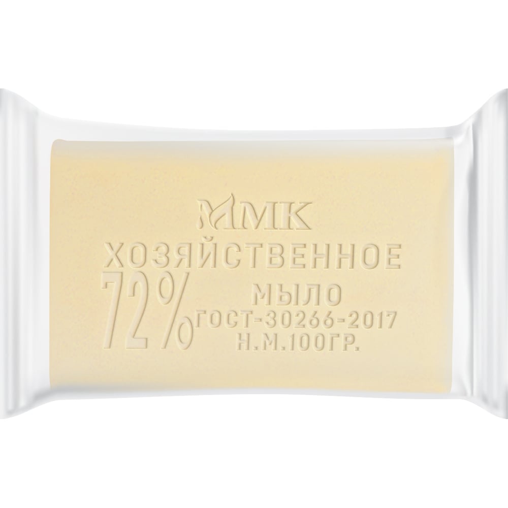 Хозяйственное мыло ММК 100 гр. 72 % в прозрачной обертке 120 шт МКХ0621 ...