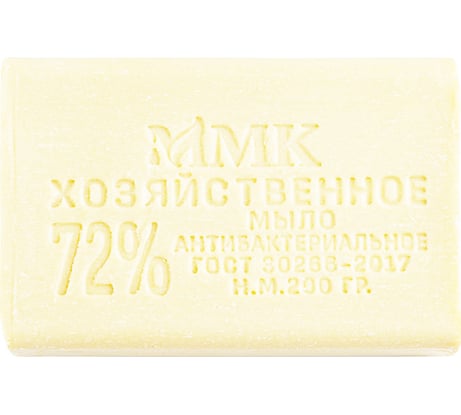 Хозяйственное мыло ММК 200 гр. 72 % Антибактериальное без обертки, белое 60 шт МКХ1623