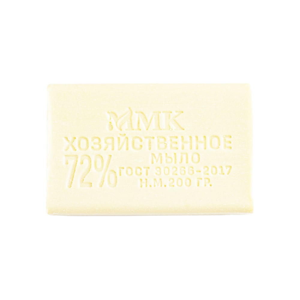 Хозяйственное мыло ММК 200 гр. 72 % без обертки белое 60 шт МКХ1523 ...