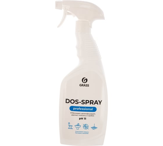 Чистящее дезинфицирующее средство для ванной комнаты и туалета Grass DOS SPRAY для удаления от плесени грибка 600 мл 125445