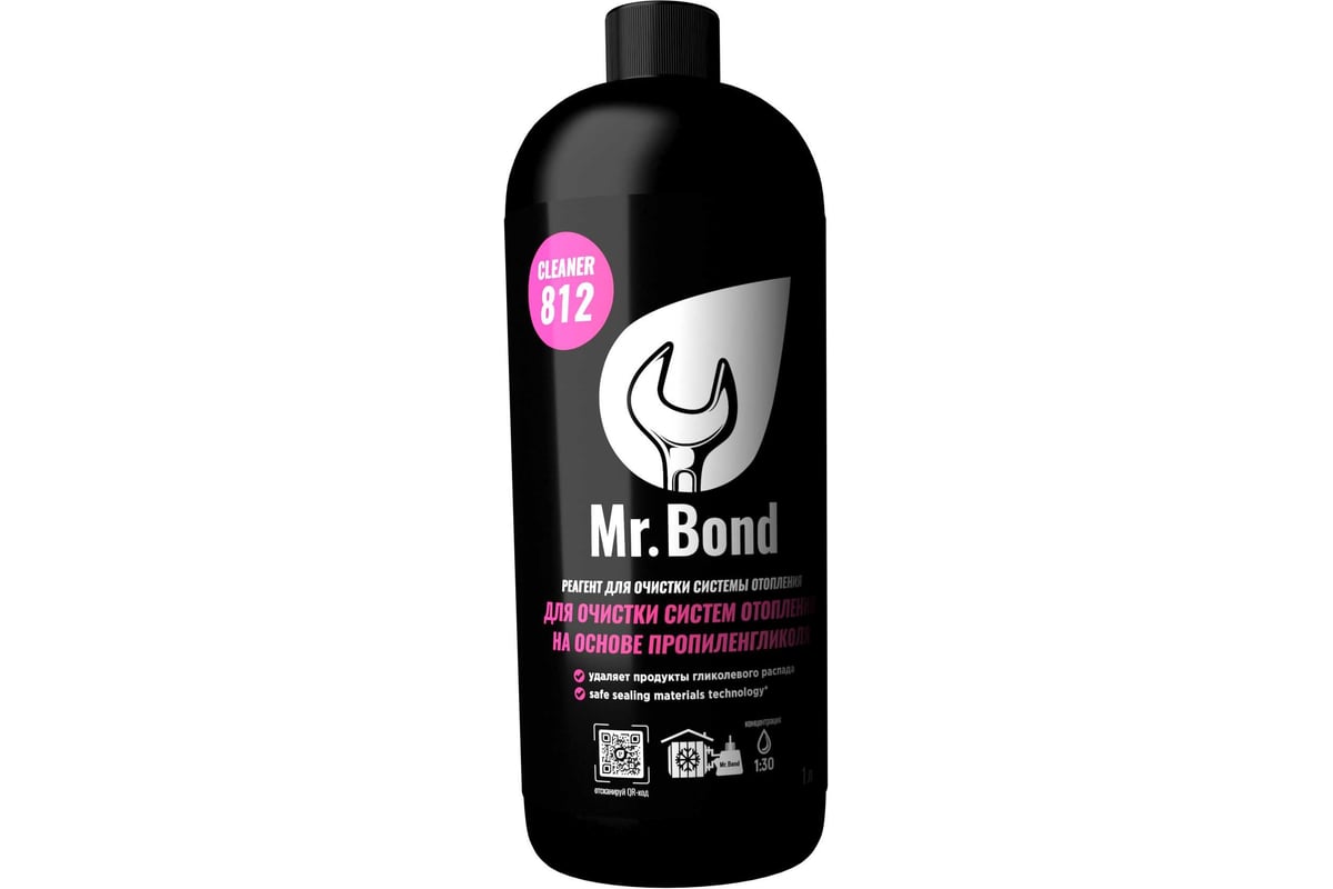 Реагент Mr.Bond Cleaner 812 для очистки систем отопления 1 л