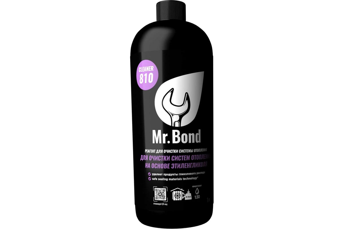 Реагент для очистки систем отопления на основе этиленгликоля Mr.Bond  Cleaner 810 MB3031822010