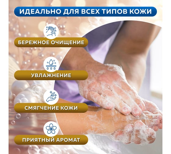 Мыло-пена для специальных диспенсеров ЛАЙМА ЗОЛОТОЙ ИДЕАЛ 5 л Жемчужное 605907