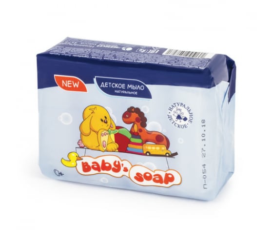 Туалетное натуральное детское мыло BABYS SOAP, 300 г, 4 штх75 г, 80359 605479 1