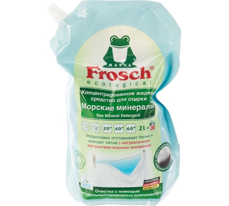 Жидкое средство для стирки FROSCH Морские минералы, 2 л, ЭКО 712758 606113