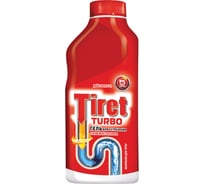 Средство для прочистки канализационных труб TIRET Turbo, гель, 500мл 8147369 602019