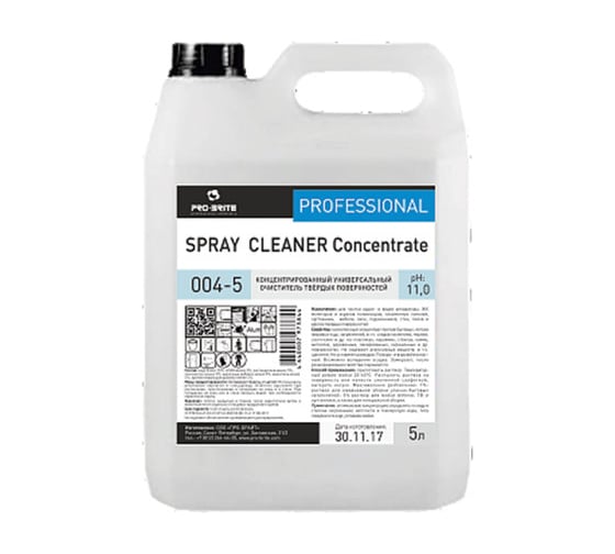 Универсальное щелочное моющее средство PRO-BRITE SPRAY CLEANER 5 л, низкопенное, концентрат 004-5 605293 1