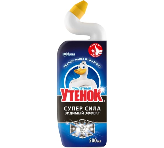 Чистящее средство для унитаза ТУАЛЕТНЫЙ УТЕНОК Видимый Эффект 500 мл 865049