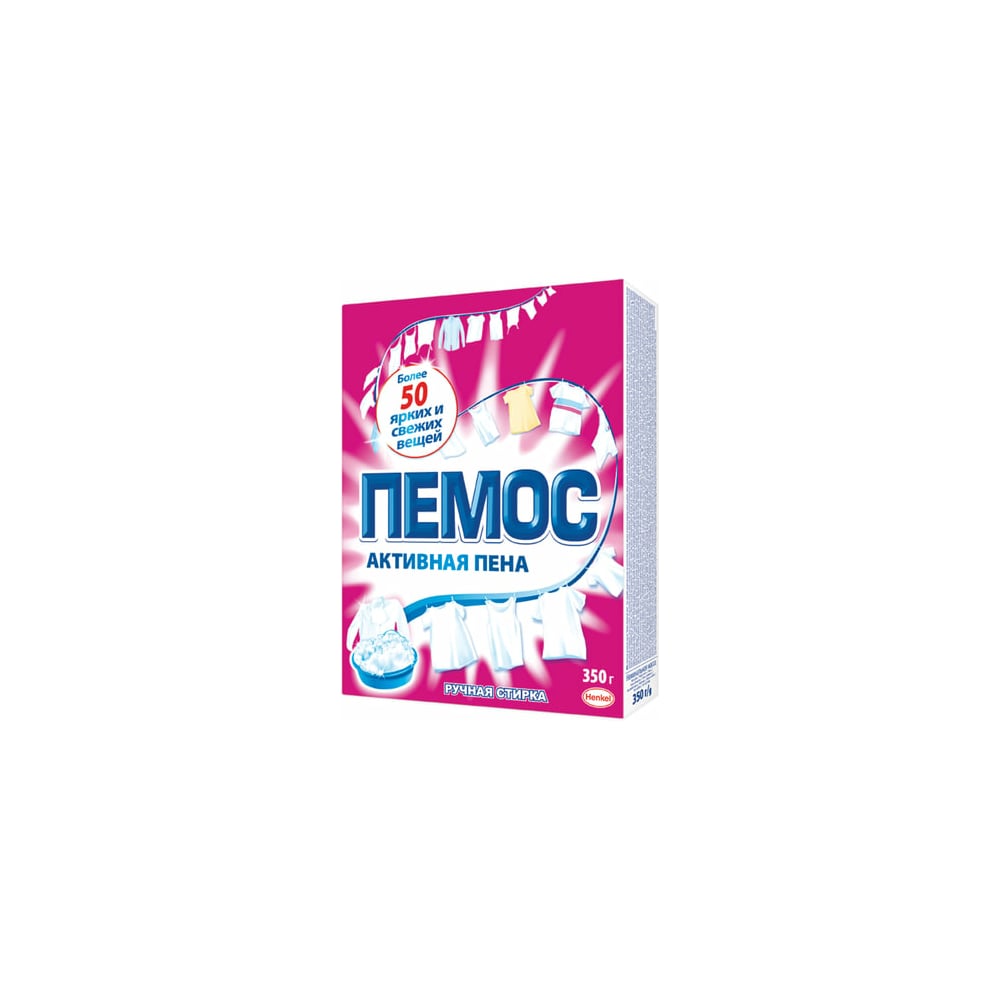 Стиральный порошок для ручной стирки ПЕМОС Активная пена 350 г 2480153 ...