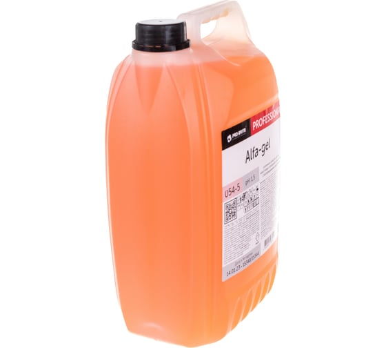 Кислотное средство для уборки санитарных помещений PRO-BRITE ALFA-GEL 5 л, концентрат, гель 054-5 605297