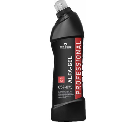 Кислотное средство для уборки санитарных помещений PRO-BRITE ALFA-GEL 750 мл, концентрат, гель 054-075 605299
