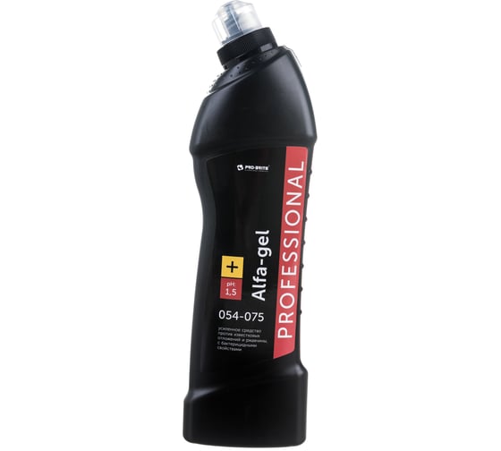 Кислотное средство для уборки санитарных помещений PRO-BRITE ALFA-GEL 750 мл, концентрат, гель 054-075 605299