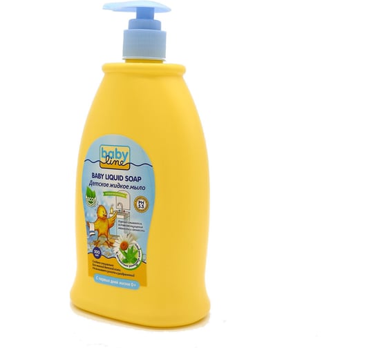 Детское жидкое мыло BABYLINE NATURE 500 мл. с дозатором, 10 DN 79