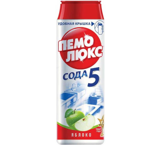 Чистящее средство ПЕМОЛЮКС Сода-7 Яблоко 480 г, порошок 2414453 601896