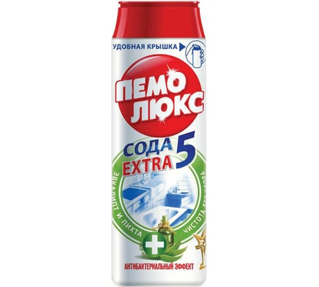 Чистящее средство ПЕМОЛЮКС Сода-5 Антибактериальный 480 г, порошок 2415895 603253