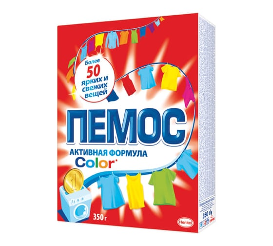 Стиральный порошок-автомат ПЕМОС Color Активная формула 350 г 2480154 603073
