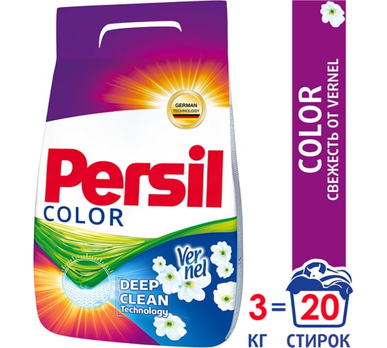 Стиральный порошок-автомат 3кг PERSIL Color Свежесть от Vernel 2466247 606074