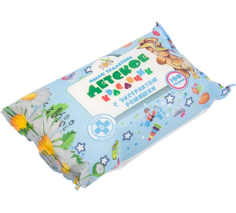 Туалетное мыло твердое "Детское" с экстрактом ромашки 100 г шт