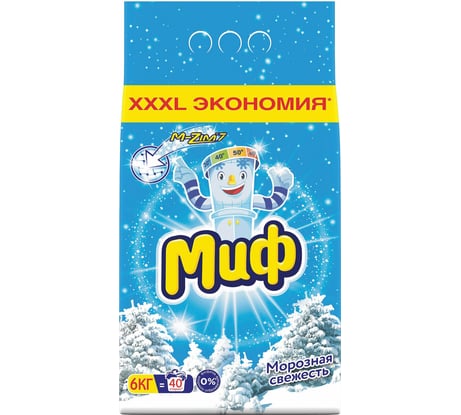 Стиральный порошок-автомат МИФ 6 кг 3в1 Морозная свежесть 602422