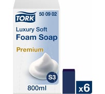 Картридж с жидким мылом-пеной одноразовый TORK Premium 0.8 л 500902 601900