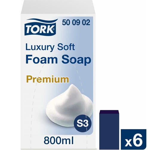 Картридж с жидким мылом-пеной одноразовый TORK Premium 0.8 л 500902 601900 1