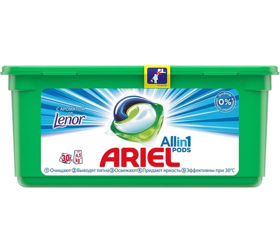 Средство для стирки в капсулах ARIEL 30шт по 288 г, ленор эффект AG-81578065 603856