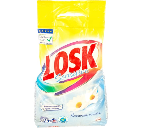 Стиральный порошок автомат 2.7 кг Sensitive LOSK 2480502 606073