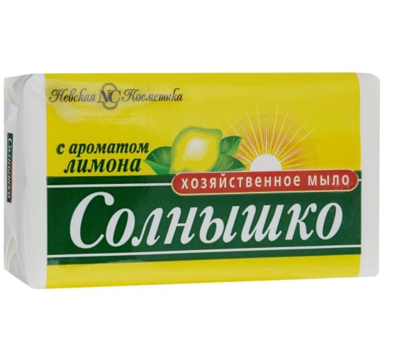 Хозяйственное мыло НК Солнышко с ароматом лимона 140г МДК-11141 1