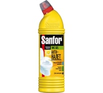 Средство для уборки туалета 1кг WC gel лимонный фреш SANFOR 1954 601957
