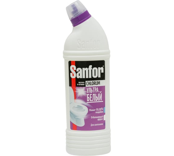 Чистящее средство 750 г Chlorum мгновенное отбеливание гель SANFOR 1880 601970