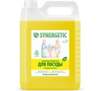 Средство для мытья посуды SYNERGETIC 5 л, лимон, антибактериальное 103500