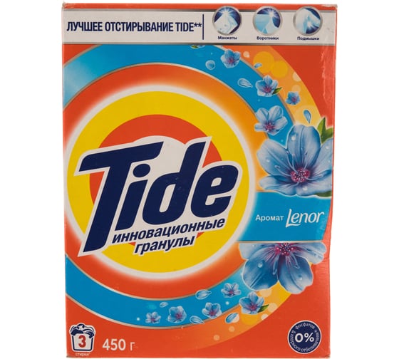 Порошок автомат СМС TIDE Lenor Touch of Scent 450 г МДК-TS-81625829
