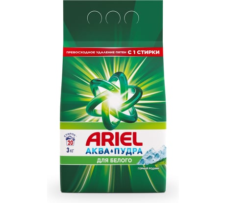 Стиральный порошок Ariel Автомат Горный родник 3 кг 0001220316