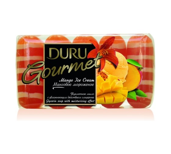 Мыло DURU GOURMET Манговое экопак 5х75 г  50565 1