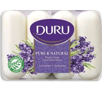 Туалетное мыло DURU Pure&Natural КОМФОРТ/ЛАВАНДА, 4*85 г S-603B 1688