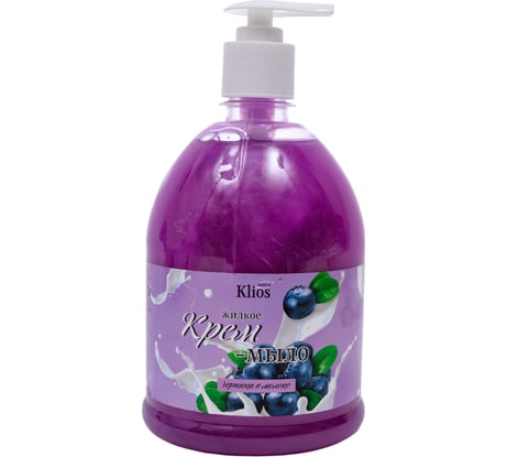 Жидкое крем-мыло Klios черника в молоке, 800 мл 4620046540344