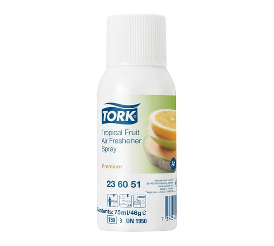 Сменный баллон TORK Premium 75 мл, тропический аромат 236051 602975 8607