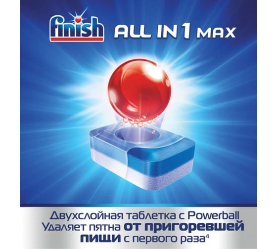 Таблетки для посудомоечных машин FINISH 25шт, All in 1 3025693 603066